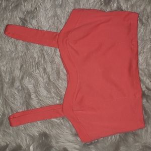 Forever 21 Coral Crop Top - Large